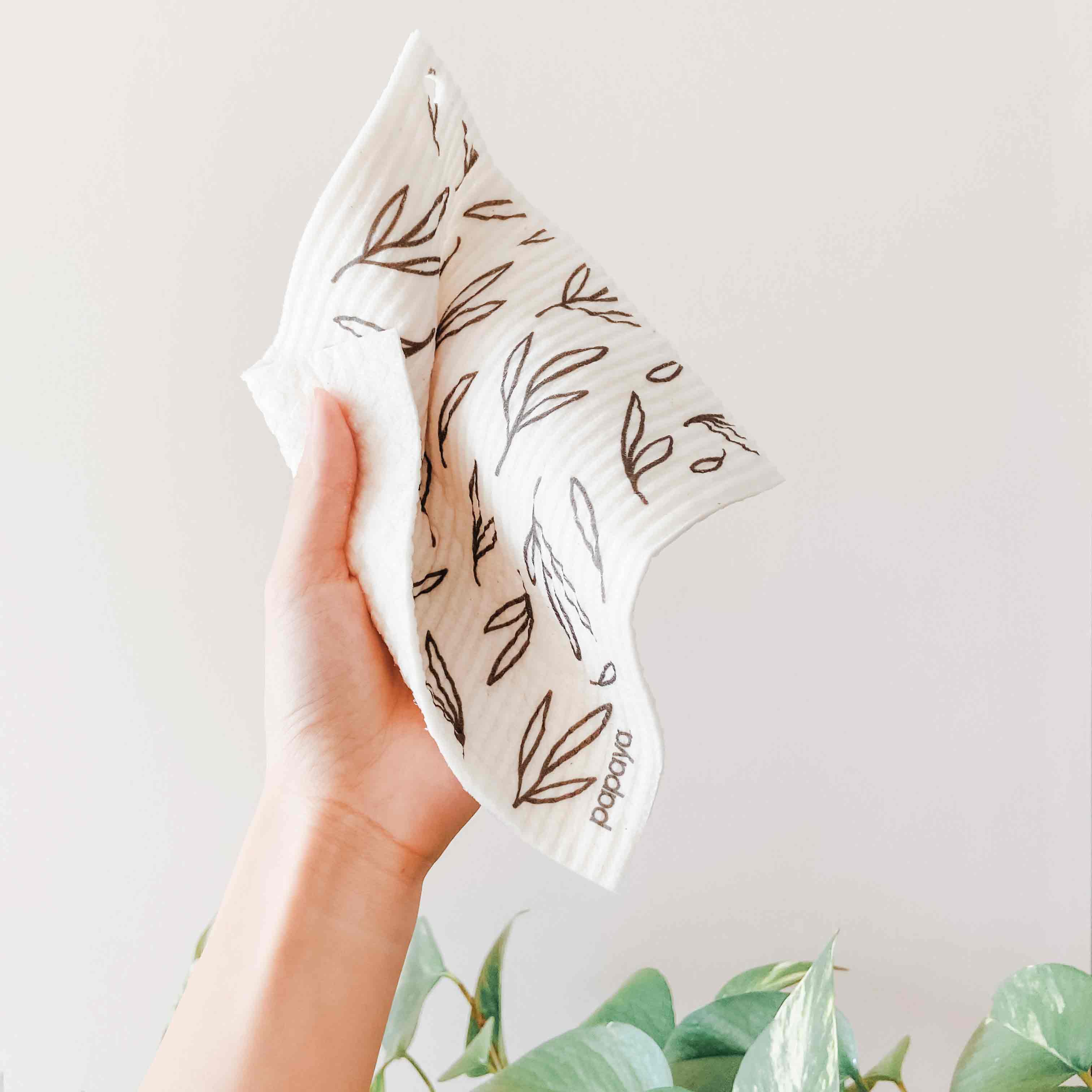 Papaya Reusable Paper Towel Sets + Hook – Olita Gifts & Goods