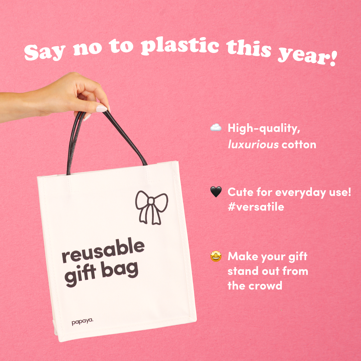 Reusable Gift Bag 5-Pack