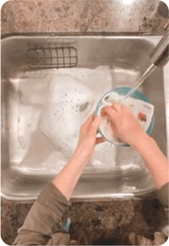 wash your dirty dishes